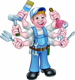 修理工卡通人物插画