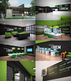 办公室场景LOGO样机