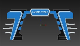 科技科幻大气活动木质拱门门头