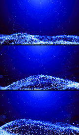 蓝色粒子背景视频