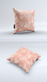 北欧ins风多肉植物素雅抱枕图