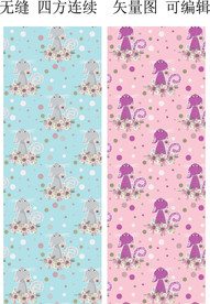 小猫 猫咪 卡通图案