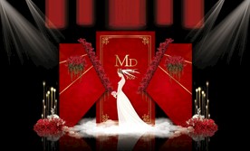 红色大理石婚礼