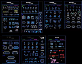 CAD办公家具平面图