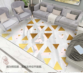 现代简约几何图案地毯地垫