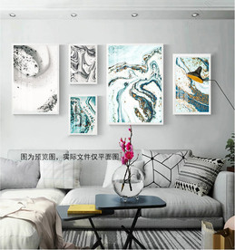 现代简约小清新ins北欧装饰画