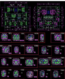 CAD多层住宅户型图