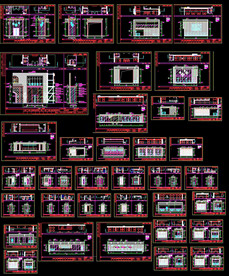 茶楼装饰立面图
