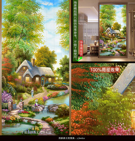 北欧唯美小镇风景