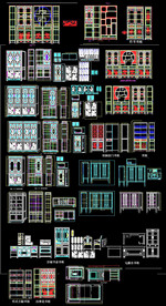 中式古典衣柜施工图