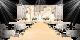 香槟色婚礼舞台