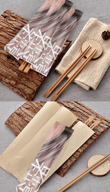 高端一次性筷子环保餐具四件套