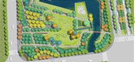 滨水景观平面图