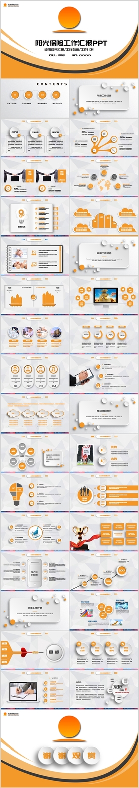 阳光保险工作计划汇报PPT