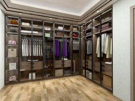 极简 轻奢衣帽间 全屋定制效果