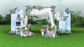 户外森系婚礼迎宾