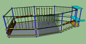 穿越丛林组合拓展架