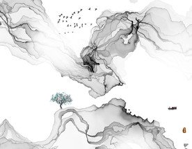 抽象画 山水画 水墨画 新中式