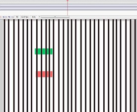 两个长方形条在移动12秒