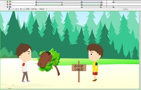 绿色植物动画-小树苗141秒