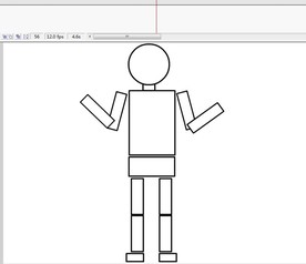 简单动画盒子拼凑人物摆动作