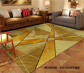 金色几何奢华地毯