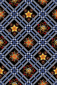 菱形 格子 花朵 鲜花 小花