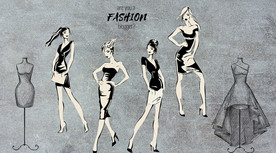 潮流时尚女装背景墙