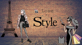 潮流时尚女装背景墙