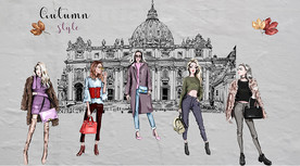 服装店工装背景墙