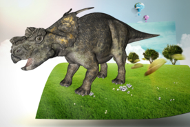 3D立体画 恐龙立体画 拍照