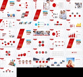 通用缤纷彩色PPT大气模板图