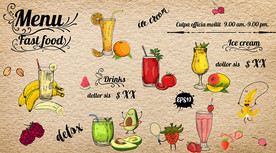 饮料奶茶背景墙