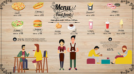 下午茶快餐厅背景墙