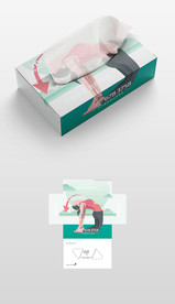 二次元年轻人抽纸盒纸盒包装设计