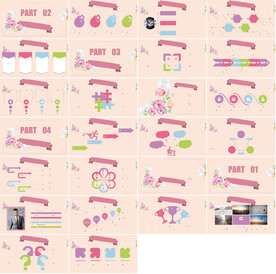 超美森系婚礼家装清新文艺ppt