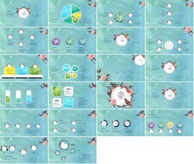 超美森系婚礼家装清新文艺ppt