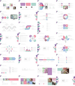 超美森系婚礼家装清新文艺ppt