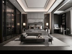 后现代风格  卧室