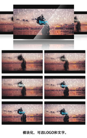 雨水玻璃痕迹特效LOGO演绎