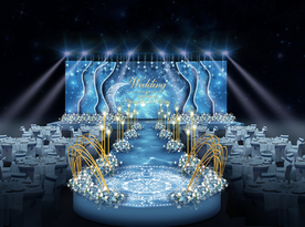 宝蓝色星空系仪式区