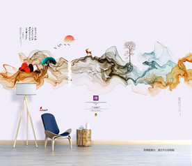 抽象水墨画 新中式装饰画