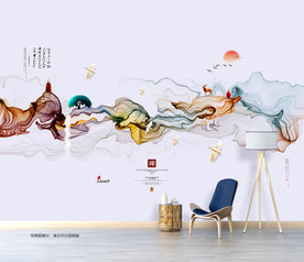 抽象画 写意画 新中式山水画