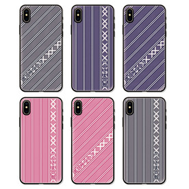 日系条纹手机壳