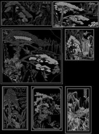 迎客松CAD装饰画