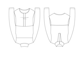 创意毕业设计女装款式图模板