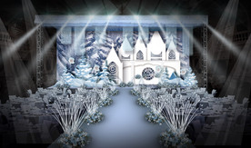 冰雪主题婚礼仪式区