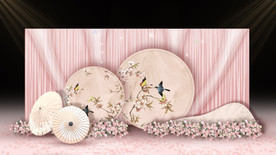 新中式婚礼迎宾区