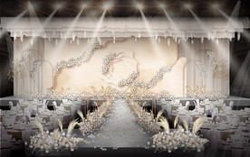 香槟色婚礼仪式区