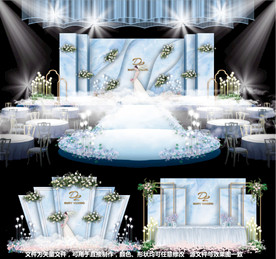 蓝色婚礼主题婚礼